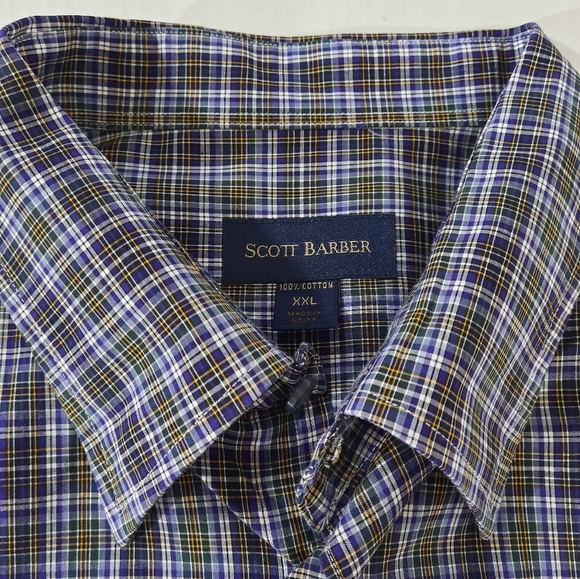 Scott Barber Long Sleeve Plaid Button Down Shirt - Picture 6 of 6